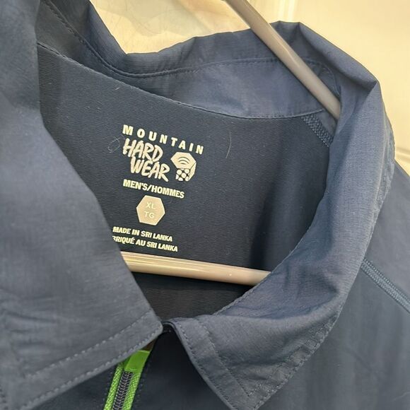 Mountain hardware, men’s light polo shirt with zipper front size extra large - Picture 5 of 9